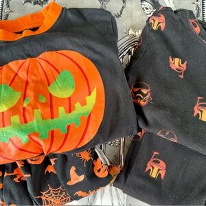 Halloween Pumpkin and Star Wars Pajama Set